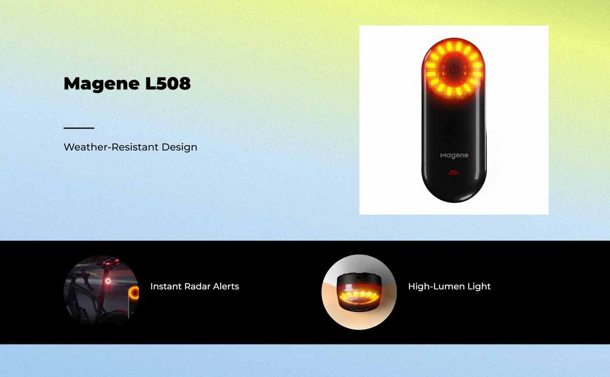 Brake-sensing waterproof rear light