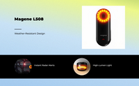 Brake-sensing waterproof rear light