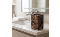 Lavatory Counter Organizer Marble Look Countertop Organizer Polished Accessory for Vanity