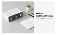 Multi-Compartment Drawer Space-Saving Desk Organizer interlocking System for Students