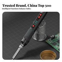 Electric Soldering Iron Quick Heating Electric Solder Pluggable Tip Adjustable Temperature Soldering Pen for Hobbyists, Makers, Workshop, Crafting