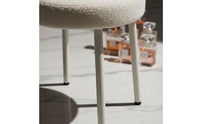 Cream Design Bow Back Makeup Chair Light Luxury Design Cute Bowknot Chair Soft Upholstery Bedroom Furniture for Girls