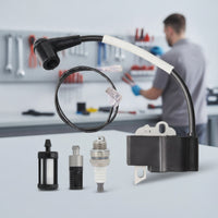 Ignition Coil Kit with Spark Plug Replacement Arborist's Tool Ignition Coil Compatible Spark Plug for Routine Servicing
