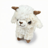 Sheep Ornament with Beads Cute Stuffed Sheep Lamb Stuffed Doll Fuzzy Soft for Collectors, Backpack, Desk