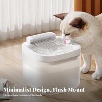 Large Capacity Automatic Pet Water Fountain Multi-Stage Filtration Automatic Cat Water Fountain Food-Grade Material Circulating Pet Waterer Waterfall Design for Cats, Dogs