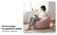 2-Person Capacity transformable Bean Bag Lie-Flat Teardrop Bean Bag snug Design Floor Chair Soft Fabric for partners, Adults, gaming enthusiasts, Small Apartment, Bedroom, Living Room, perusing corner