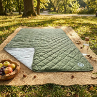 Picnic Blanket and Waterproof Blanket for Family Outings, Large Waterproof Picnic Blanket with Fleece, Camping Blanket and Beach Mat with Bag