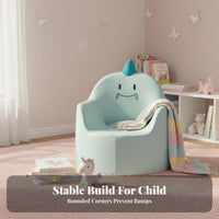 Easy to Clean Kids Bunny Armchair Sturdy & Safe Cartoon Creature Reading Chair Waterproof Small Baby Sofa Stain-Resistant for Toddlers, Babies, Preschoolers, Nursery, Bedroom, Living Room