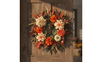 Mixed Pumpkin Wreath