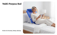 Foldable Bed Lounger Includes Armrests Adjustable Backrest Breathable Mesh