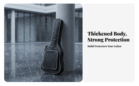 Guitar Backpack Bag Thickened Padding Padded Guitar Backpack Musical Instrument Accessory Waterproof Adjustable Straps for Gigs