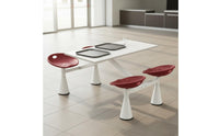 Easy to Clean Attached Seating Table Heavy Duty Dining Hall Table and Chair Set Stable Construction Commercial Furniture Ergonomic Backrest for Cafeteria