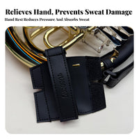 Soft and Comfortable Leather Instrument Hand Protector Easy to Install French Instrument Sweat-Resistant