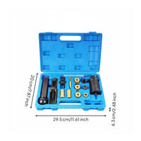 18 Pieces High Strength Steel Fuel Injector Service Tool Set Forged Injector Removal Tool Precisely Machined for Mechanics, Auto Repair Workers, Garage