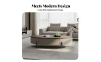 2 Pieces Light Luxury aesthetic Coffee Table and TV Stand Set Italian-Inspired Living Room Furniture Modern Design media Center Storage Drawers for Families, Homeowners, Home