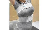 Shock Absorbing Women's Sports Chest Band Non-Slip Breast Binding Band Moisture-Wicking Elastic Chest Brace Single Size Fits Most for Jump Rope, Running, Fitness