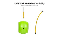 Molded Body Light Green Golf Wrist Coach Golf Swing Training Aid Seam down the Middle Sports Gear Shiny Gold
