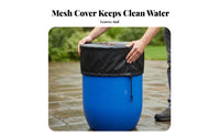Rain Barrel Cover Water Resistant Water Storage Barrel Cover Dust-Resistant Garden Accessory for Gardeners, Eco-Conscious Individuals, Outdoor