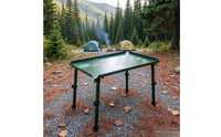 Folding Metal Secure Table Foldable Table Sturdy Furniture for Campers, Outdoor Enthusiasts, Camping, Picnics, Fishing