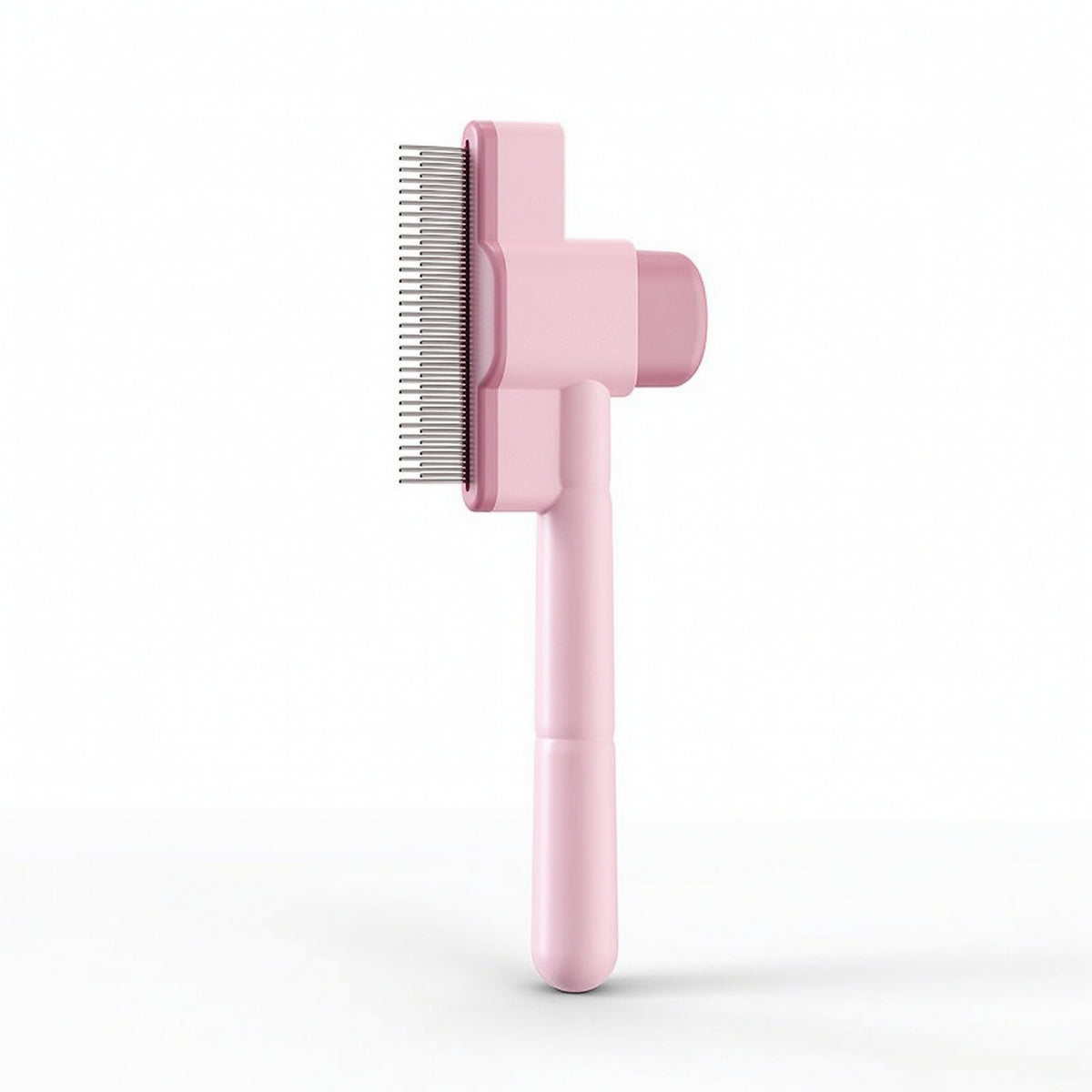 Self-Cleaning Comb Detangling Pet Comb with Metal Teeth Grooming Brush Handheld for Cat Owners, Routine Care