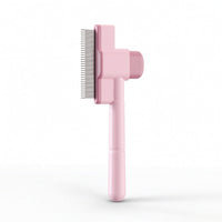 Self-Cleaning Comb Detangling Pet Comb with Metal Teeth Grooming Brush Handheld for Cat Owners, Routine Care