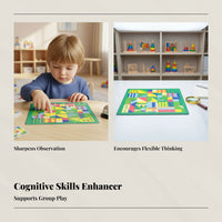 Board Game for Kids, Thinking Skills, Attention, Shape & Color Matching Toy