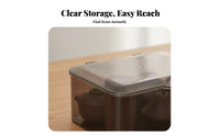 Lidded Beverageware Cabinet particleproof with Lid Display Case Clear View Design