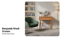 Makeup Table with Round Mirror sturdy Wood Vanity Desk Modern Design space-saving for Women