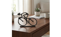 Cyclist on a Cycle Figurine Abstract Cycle Figurine Compact Cyclist Statue for Cyclists
