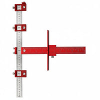Precise Positioning Cabinet Handle Installation Jig High Precision Drawer Pull Installation Jig Multi-Functional for Carpenters, Woodworking