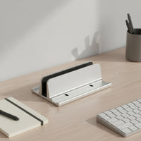 Laptop Stand Heat Dissipation Vertical Laptop Stand Adjustable Width Computer Accessory for Worktable