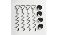 Spiral Ground Anchor Anti-Rust Spiral Anchor Kit Heavy Duty Ground Anchors with Straps for Campers, Tents, Camping, Trampolines