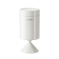 Glossy Trash Can with Lid Compact Garbage Can with Lid Freestanding Modern for Bathroom, Office, Kitchen, Bedroom