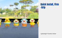 Cute Cartoon Waterfowl Car Decor, Creative Dashboard Ornament, Girls Interior Accessory, Random Design