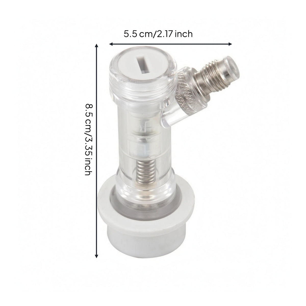 Beer Keg Quick Connector Slotted Opening Spherical Lock Beverage Connector Easy to Install Ball Lock Disconnect
