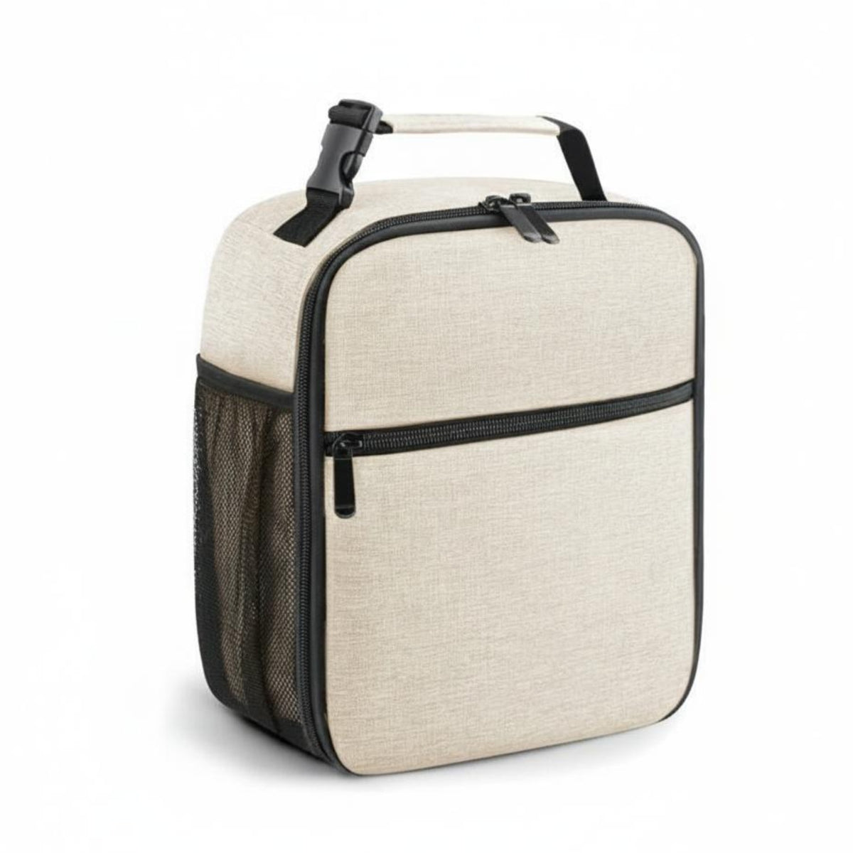 Insulated Lunch Bag Front Pocket Zippered Lunch Bag Top Handle