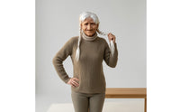 Old Lady Face Covering Realistic Old Woman Face Covering Creepy Costume for Adults