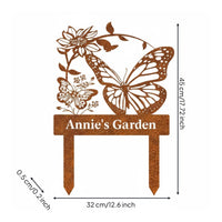 Butterfly Flower Stake Sturdy Floral Butterfly Garden Stake Waterproof Outdoor Yard Decorations
