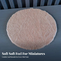 DIY Decoration Miniature Soft Carpet Soft Hint Dollhouse Miniature Rug Prop for Hobbyists, Children, Photography Set, Playroom