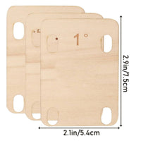3 Pieces Guitar Neck Shim with Taper Stable Maple Wood Shim Accessory for Guitarists, Workshop
