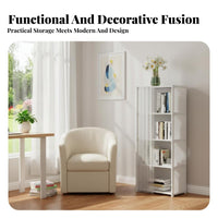 Floor-Standing Multilevel Shelving single-unit basic design shelving single-unit uncoveredShelf Storage areasaving for Students, Families, homeowners, Living Room, Bedroom, Home Office, Balcony