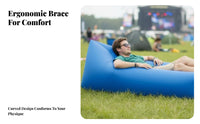 Wind-Filled Lounger No Pump Required Wind-Filled Air lounger Lightweight Inflatable Couch for Campers, outsidedoor event & moveers, Camping, Music outsidedoor events, Beach