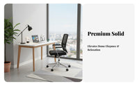 Stable Design Solid Wood Home Office Desk Multi-Purpose Solid Wood Leg Desk Strong Load-Bearing Minimalist Study Table Spacious Desktop for Students, Telecommute Workers, Professionals, Bedroom, Dorm Room