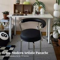 Modernist Movement Inspired Design cylindrical Frame rotating Armchair Minimalist Aesthetic Lounge Chair robustDuty Support Indoor Furniture Easy Assembly for Readers, Homeowners, Apartment Dwellers, Balcony, Living Room, perusing corner, Bedroom