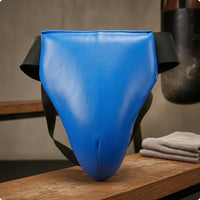 Contoured Hard Shell Groin Guard Breathable Padded Groin Protector Elastic Straps Combat Sports Gear Secure Fit for Combat Arts