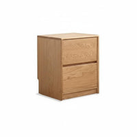 Minimalist Aesthetic 2-Drawer Chest Floor-Standing Bedside Table Space-Saving Design Nightstand Sturdy Frame for Homeowners, Apartment Dwellers, Bedroom, Living Room, Entryway, College Dorm