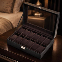 Watch Case  Leatherette Watch Case Sturdy for Vanity Table