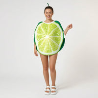 Lime Costume One-Size-Fits-Most Lime Outfit with Hat Cape-Style for Cosplayers