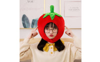 Tomato Hat Universal Fit Soft Tomato Headwear Soft and Comfortable Humorous Fruit Costume Hat for Performance