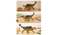 Dinosaur Figure with Display Box Sturdy Showcase Textured for Playroom